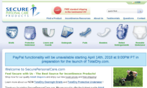 New.securepersonalcare.com thumbnail