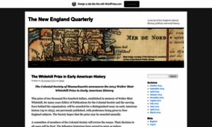 Newenglandquarterly.wordpress.com thumbnail