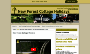 Newforestcottageholidays.com thumbnail