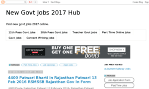 Newgovtjobshub.blogspot.in thumbnail