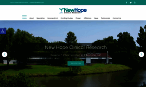 Newhopeclinicalresearch.com thumbnail