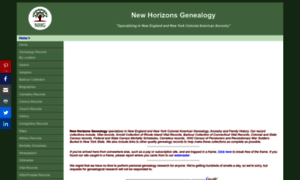 Newhorizonsgenealogicalservices.com thumbnail