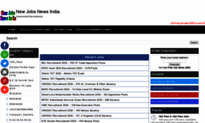 Newjobsnewsindia.com thumbnail