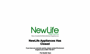 Newlifeappliances.co.uk thumbnail