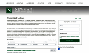 Newmanschool.applicantpro.com thumbnail