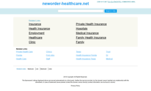 Neworder-healthcare.net thumbnail