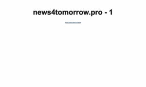 News4tomorrow.pro thumbnail