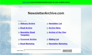 Newsletterarchive.com thumbnail