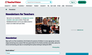 Newsletters.teachervision.com thumbnail