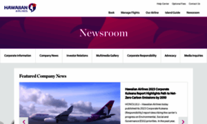 Newsroom.hawaiianairlines.com thumbnail
