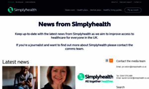 Newsroom.simplyhealth.co.uk thumbnail