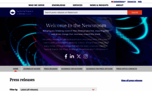 Newsroom.taylorandfrancisgroup.com thumbnail