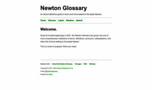 Newtonglossary.com thumbnail
