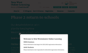 Newwestonlinelearning.ca thumbnail
