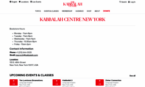 Newyork.kabbalah.com thumbnail