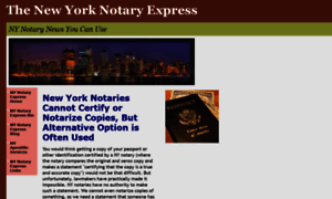 Newyorknotaryexpress.com thumbnail