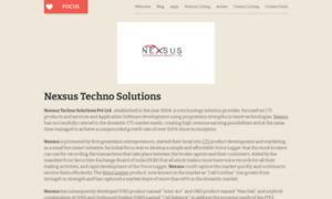 Nexsustechnosolutions.strikingly.com thumbnail