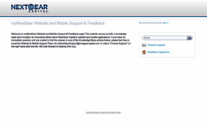 Nextgearcapital.uservoice.com thumbnail