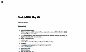 Nextjs-mdx-blog-kit.com thumbnail