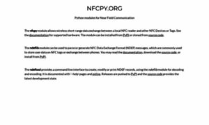 Nfcpy.org thumbnail