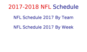 Nflschedule2017.com thumbnail