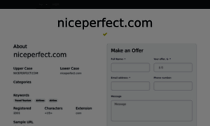 Niceperfect.com thumbnail