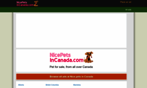 Nicepetsincanada.com thumbnail