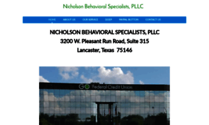 Nicholsonbehavioralspecialists.com thumbnail