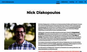 Nickdiakopoulos.com thumbnail