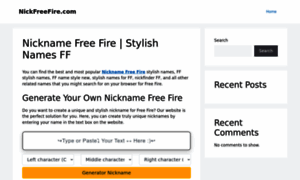 Nickfreefire.com thumbnail