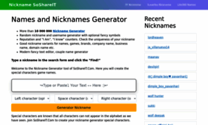 Nickname.soshareit.com thumbnail