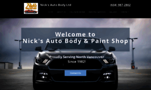 Nicksautobodyshop.com thumbnail