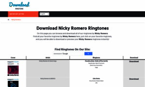 Nickyromero.download-ringtone.com thumbnail