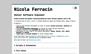 Nicolaferracin.com thumbnail