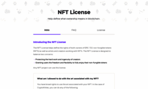 Niftylicense.org thumbnail