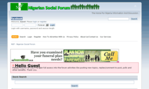 Nigeriansocialforum.com thumbnail