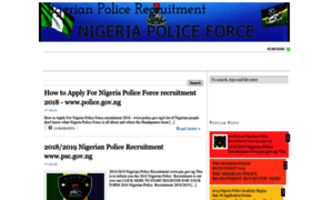 Nigeriapoliceforceform.blogspot.com thumbnail