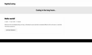 Nightlycoding.com thumbnail