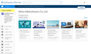 Nihon-medi-physics-co-ltd.software.informer.com thumbnail