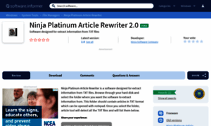 Ninja-platinum-article-rewriter.software.informer.com thumbnail