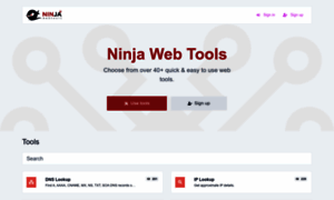 Ninja-webtools.com thumbnail