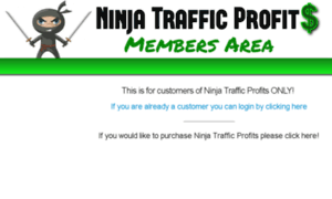 Ninjatrafficprofits.info thumbnail