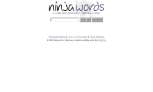 Ninjawords.com thumbnail