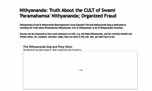 Nithyananda-cult.blogspot.com thumbnail