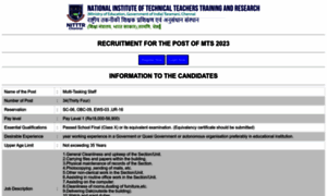 Nitttr2023recruitment.in thumbnail