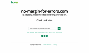 No-margin-for-errors.com thumbnail