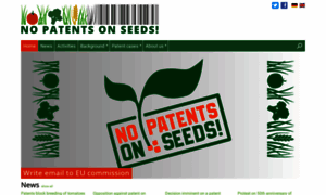 No-patents-on-seeds.org thumbnail