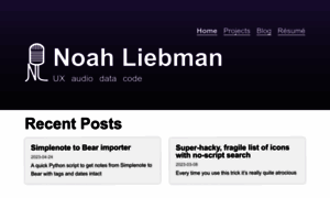 Noahliebman.net thumbnail
