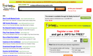Nodepositfreemoneycasino.info thumbnail