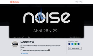 Noise-2018.boletia.com thumbnail